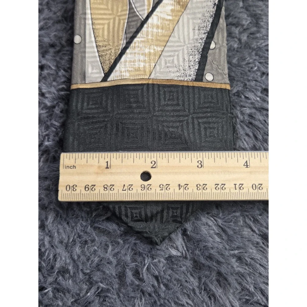 Torriani Italian Silk Extra Long‎ Tie Geometric